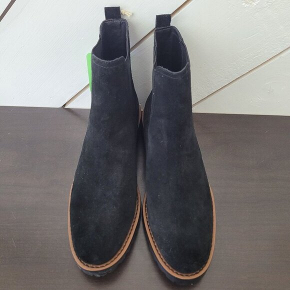 NEW Sam Edelman Women's 6.5 Jazmine Chelsea Boot Black Suede - Picture 5 of 10